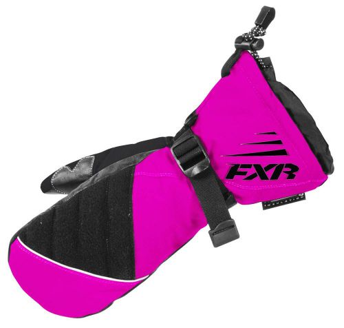 New fxr-snow helix race child waterproof gloves/mitts, fuchsia-pink, large/lg