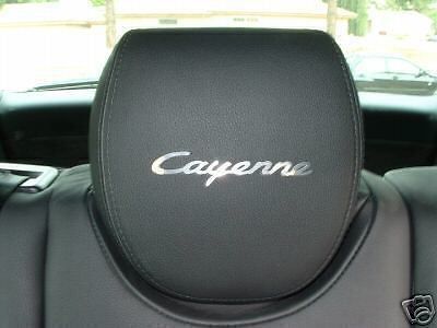 4  cayenne headrest badge decal cayenne s turbo