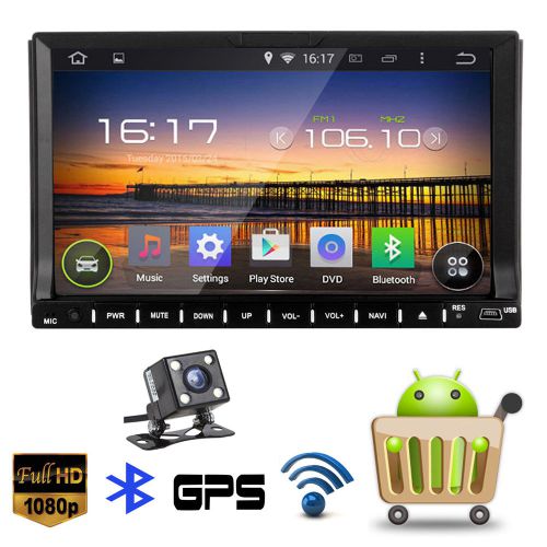 Quad-core android4.4 gps nav car dvd player 2din stereo radio wifi-3g capacitive