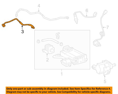 Lexus toyota oem 2015 rc350 3.5l-v6 emission-vapor hose 7770724020