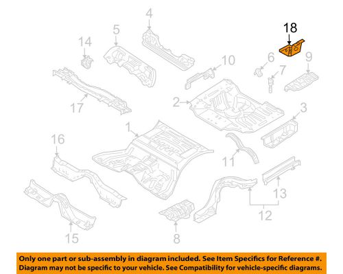 Infiniti nissan oem 03-04 m45 floor rails-rear-muffler bracket 74561ar200