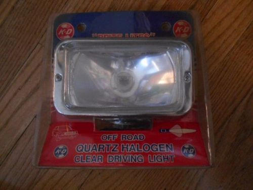 New vintage k-d brite lites 11816-3301 clear quartz halogen driving light