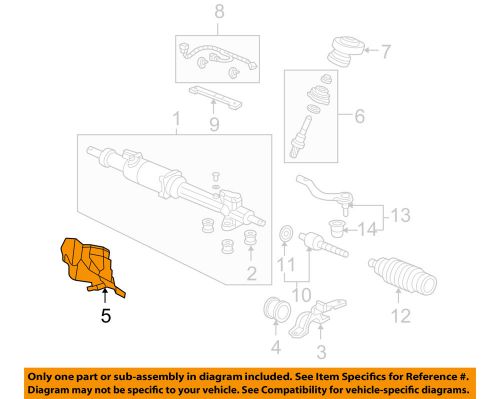 Honda oem 05-07 accord steering gear-heat shield 53692sdra03