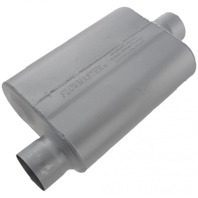 Flowmaster 40 series muffler - 3.00 offset in / 3.00 center out - aggressive