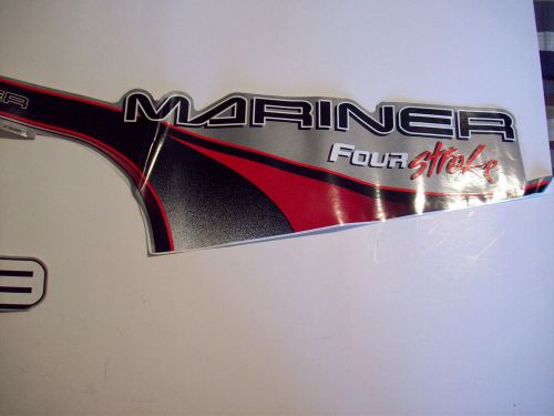 Decal set for a mariner 9.9 outboard engine 4 stroke new 2 piece complete set