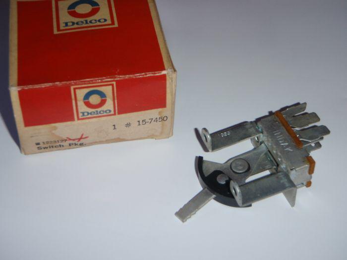 Nos gm delco ac blower switch 1971-1975 chevy buick 75 firebird 1223127 1223590