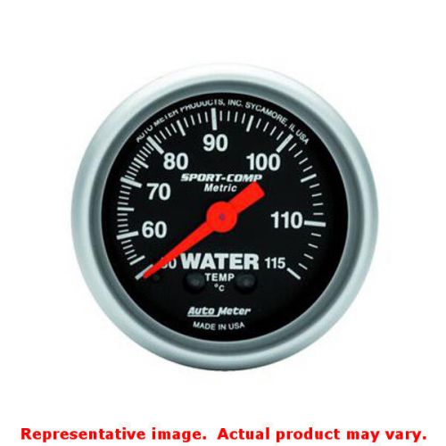 Auto meter 3332-m sport-comp series brushed aluminum 2-1/16&#034; (52.4mm) range: 50