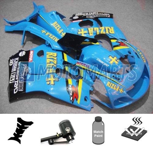 Bundle fairing kit w/ brake fluid reservoir for suzuki gsxr 600 1997 1998 99 aa