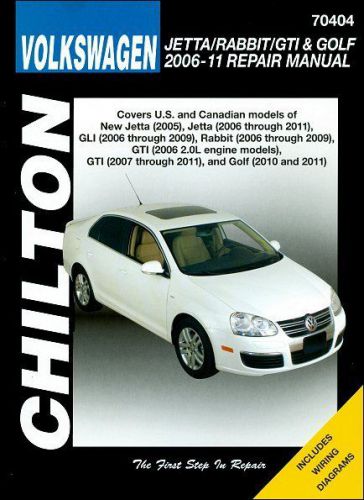 Vw jetta, rabbit, gti, golf repair and service manual 2006-2011 - chilton