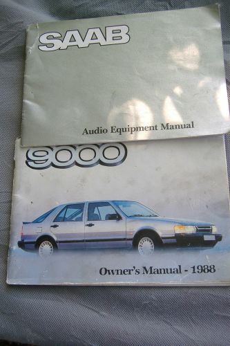 1988 saab 9000 owners  manual oem