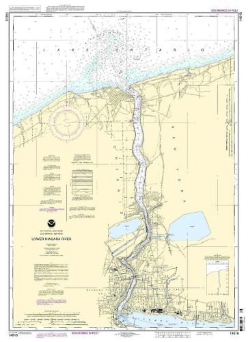 Noaa chart lower niagara river 24th edition 14816