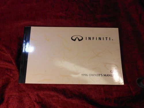 Infiniti 1996 g20 owner&#039;s manual - nice condition - book only