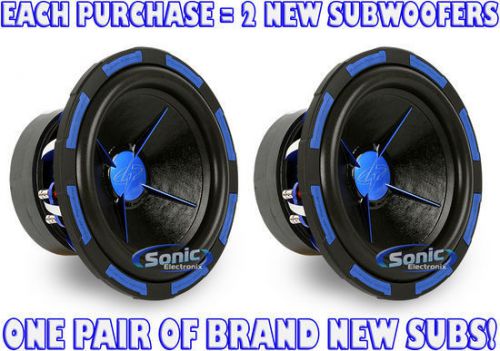 2) power acoustik mofo-124x 1500w rms 12&#034; mofo dual 4 ohm car subwoofers