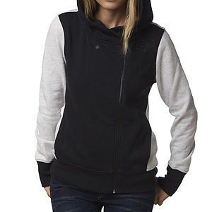 Fox racing side swiped womens zip up hoody black