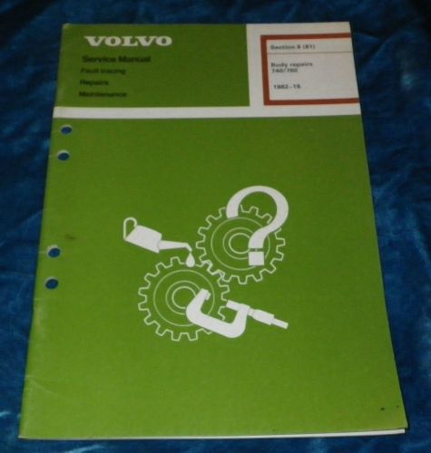 Volvo service manual body repairs 740 760 series 1982-1985+ tp30468/2 sec.8 (81)