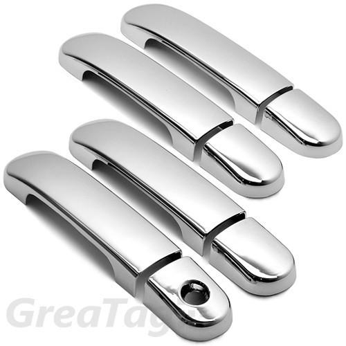 Nissan 04-09 note 04-2011 versa tiida latio triple chrome door handle cover set