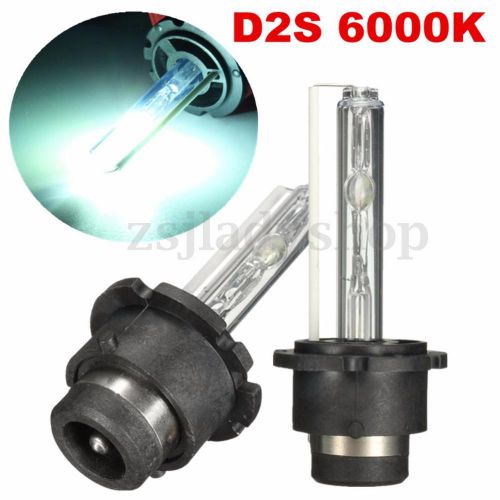 Pair 12v car d2s replacement light lamp headlight hid white xenon bulb 35w 6000k