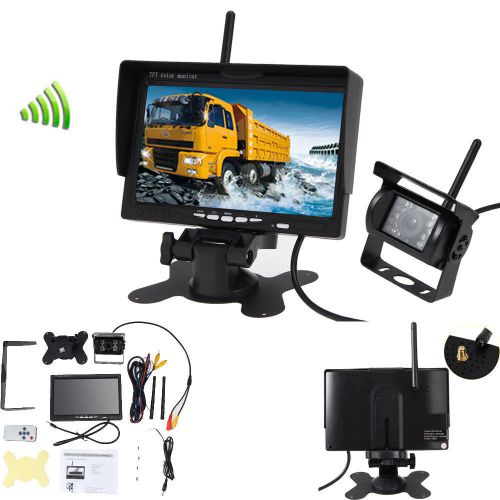 Wireless night vision rear view back up camera system+7&#039;&#039; monitor for rv, truck