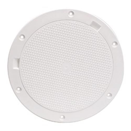 Beckson 8 non-skid pry out deck plate white 8.5 cutout