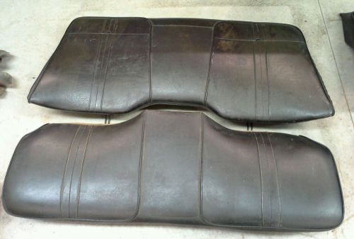 Mopar 71 plymouth cuda original complete e body black rear back seat