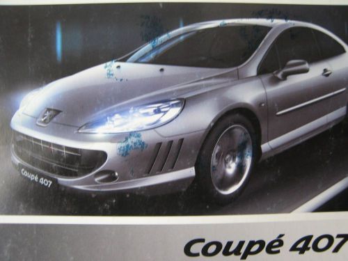 Peugeot 407 coupe  owners manual original in  german language deutsch