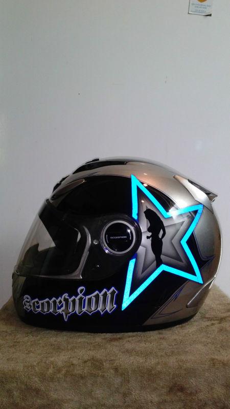 Scorpion full face motorcycle helmet