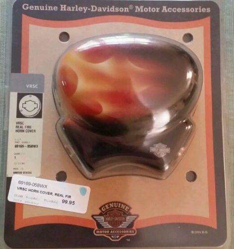 Harley davidson v rod  vrsca v-rod vrsc horn cover real fire 69169-05bwx s2 new