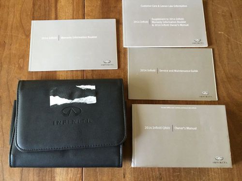 2014 infiniti q factory owners manual set and case