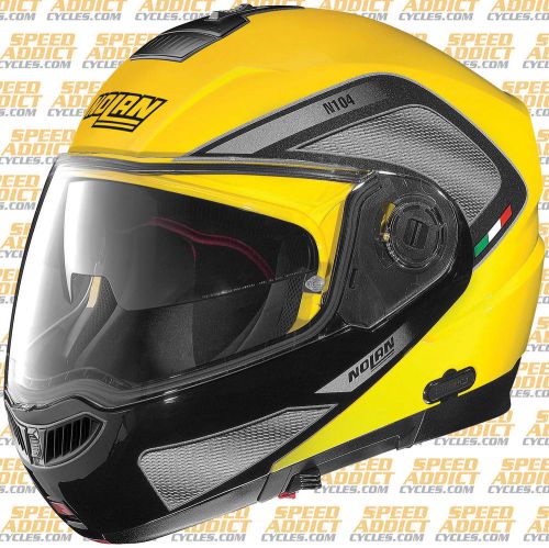 Nolan n104 evo tech cab yellow black helmet size 3x-large