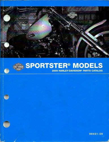 Harley-davidson sportster models 2009 parts catalog; 99451-09