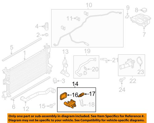 Ford oem 12-16 focus 2.0l-l4 radiator-water outlet cp9z8k556b