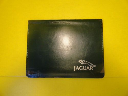 Original jaguar binder leather wallet green wallet owners manual wallet #mr12