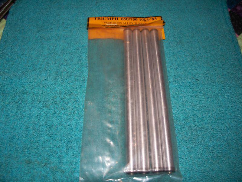 Triumph 650 racing alloy push rods ( 4 ) ( nip )