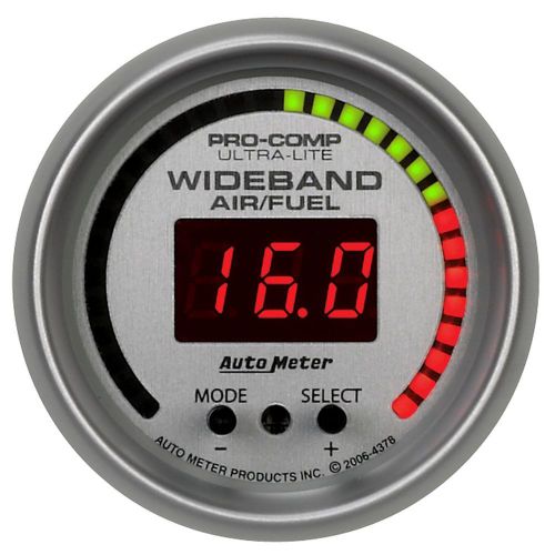 Auto meter 4378 2-1/16&#039;&#039; u/l wide band air/ fuel ratio pro gauge