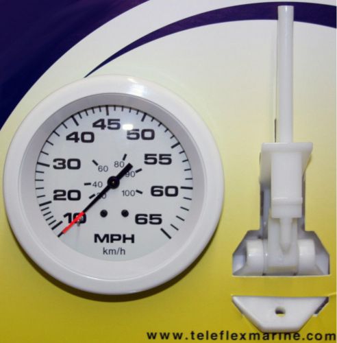 Sierra arctic white speedometer kit 0-65 mph