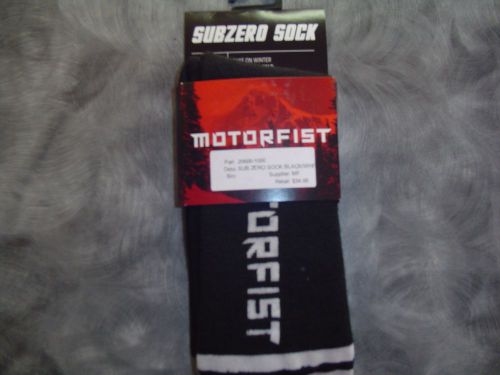 Motorfist sub zero sock - black/white