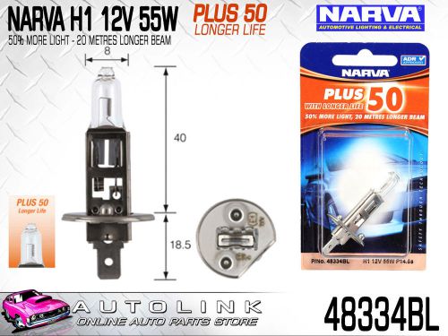 Narva h1 performance globe 12v 55w ( plus 50+ longer life ) x1 48334bl