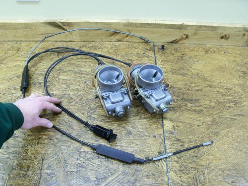 Ski doo 01 mxz 800 2 carburetor set w/ choke &amp; throttle cables