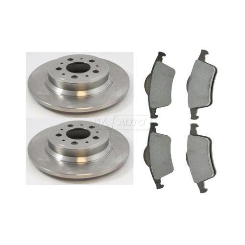 Volvo s60 s80 v70 rear disc brake pad & rotor kit set