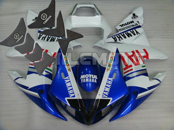  free tank pad x2! fairing for yamaha yzf r1 2002 2003 02 03 injection mold eaa