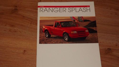 1993 ford ranger splash original dealership sales brochure