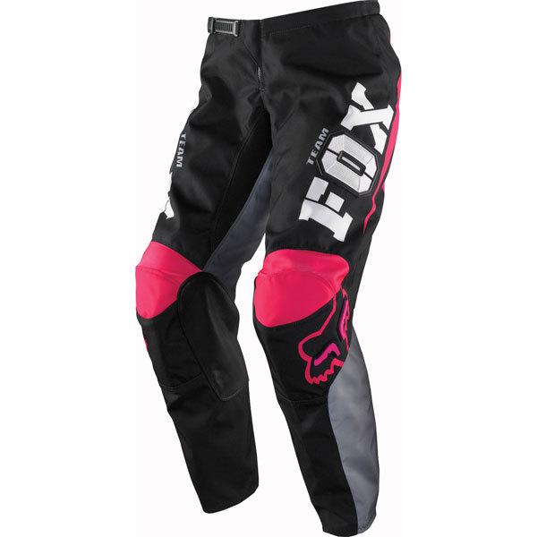 Black/pink 3/4 fox racing 180 women's pant 2013 model