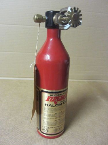 Fireboy halon 1301 model 15cg automatic fire extinguisher.