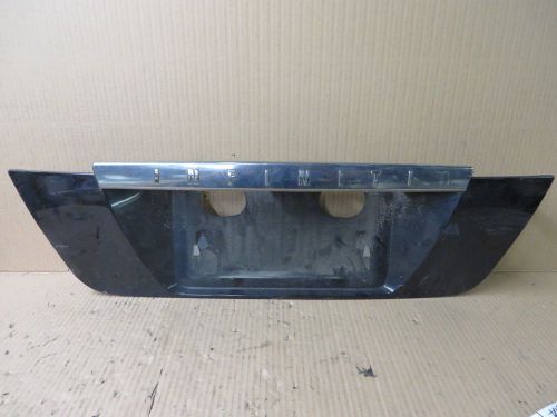 Infiniti i35 i 35  02-03 2002-2003 rear panel license plate panel black oem