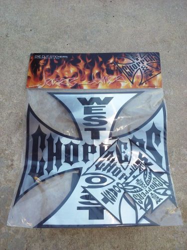 (2) packs of west coast choppers die cut stickers