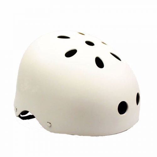 White kids helmet adult bmx bicycle bike cycling scooter ski skate skateboard