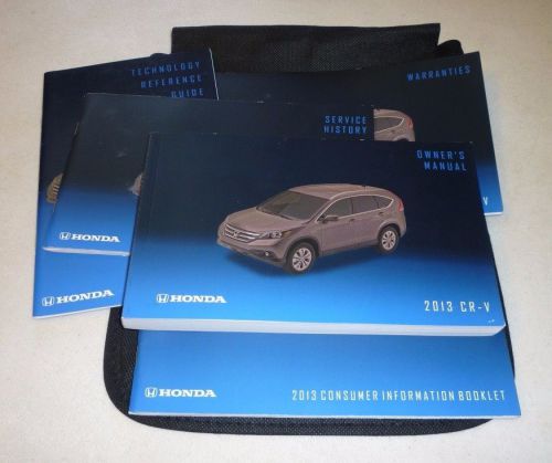 2013 honda crv cr-v owners manual set guide 13 +case