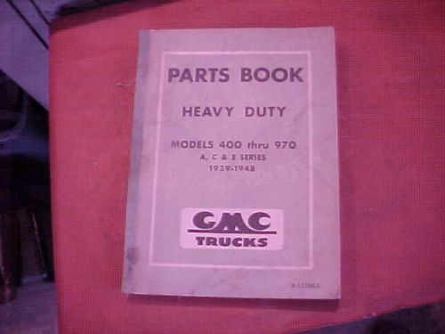 Genuine gmc truck gm master parts book catalog manual 39 40 41 42 46 47 48 a c e