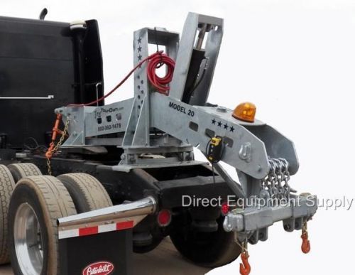 Model 20 super duty portable fifth wheel wrecker boom for semi truck towing