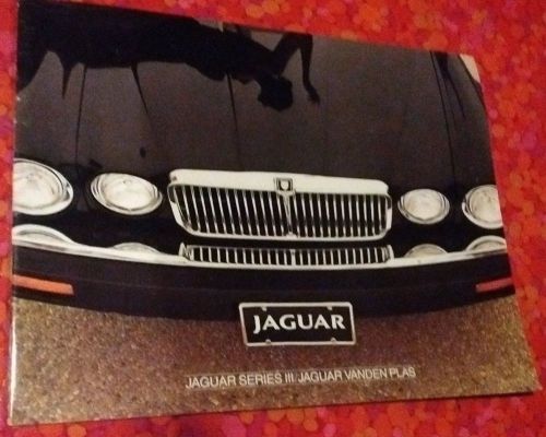 1981 jaguar series iii/vanden plas sales brochure.